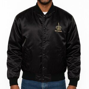 Vintage Trump Taj Mahal Satin Bomber Jacket